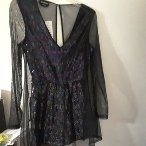 Sheer Sequin romper